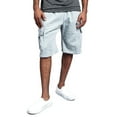 thumbnail image 1 of g-style usa men's solid fleece heavyweight cargo shorts fs76 - heather grey - small, 1 of 7