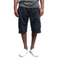 thumbnail image 1 of g-style usa men's solid fleece heavyweight cargo shorts fs76 - navy - 2x-large, 1 of 7