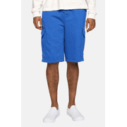 g-style usa mens solid fleece heavyweight cargo shorts fs76 - royal blue - medium
