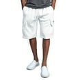 thumbnail image 1 of g-style usa men's solid fleece heavyweight cargo shorts fs76 - white - medium, 1 of 7