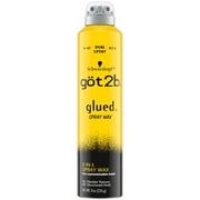 got2b Glued Spray Wax, 2-in-1 Dual Hair Spray Nozzle for Flexible Texture & Hold, 8 oz
