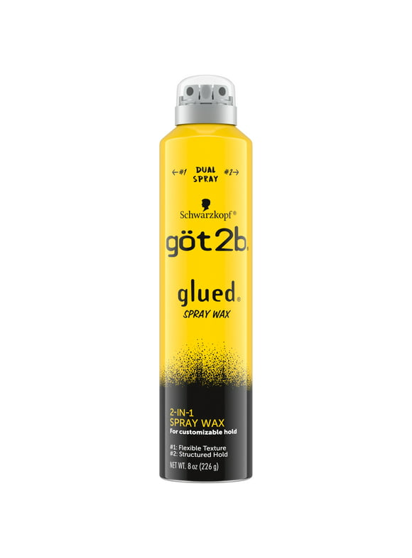 göt2b Glued Spray Wax with 2-in-1 Dual Spray Nozzle, 8 oz