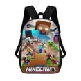 thumbnail image 1 of g855 Minecraft Backpack Large Capacity Laptop Bag Lightweight Adjustable Straps Casual Large Capacity vbv855, 1 of 5