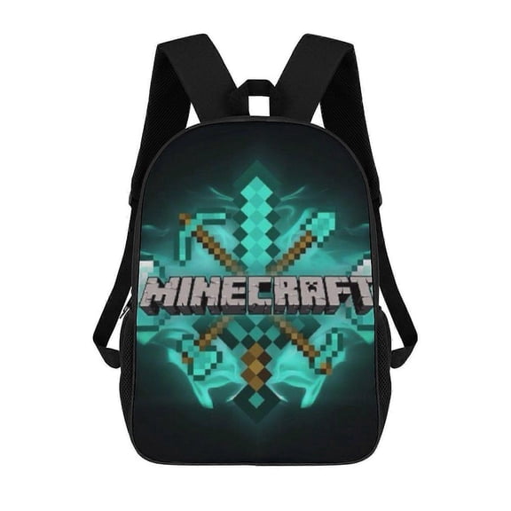 g885 Minecraft Backpack Large Capacity Laptop Bag Lightweight Adjustable Straps Casual Large Capacity vbv885