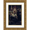 thumbnail image 1 of gNo 13x18 Gold Ornate Wood Framed with Double Matting Museum Art Print Titled - Full Of Broken Thoughts ...., 1 of 4