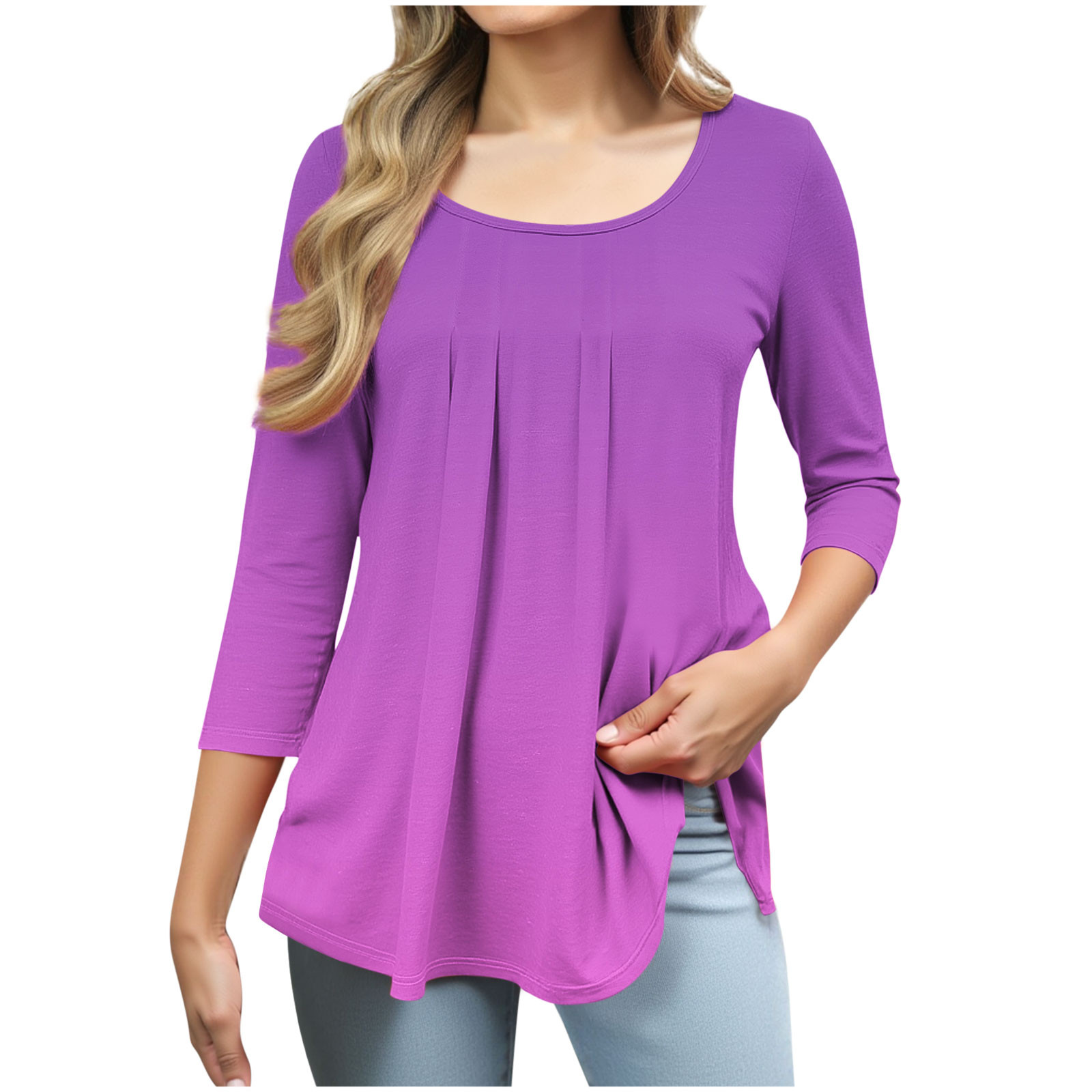 Gakvbuo 3 4 Sleeve Tunics Tops For Women Tunic Tops To Wear With Gakvbuo 3 4 Sleeve Tunics Tops For Women Tunic Tops To Wear With