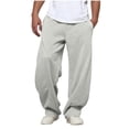 thumbnail image 1 of gakvbuo Active Athletic Workout Jogger Sweatpants for Men With Pocket And Drawstring Solid Color Loose Trousers Size S-2Xl, 1 of 6