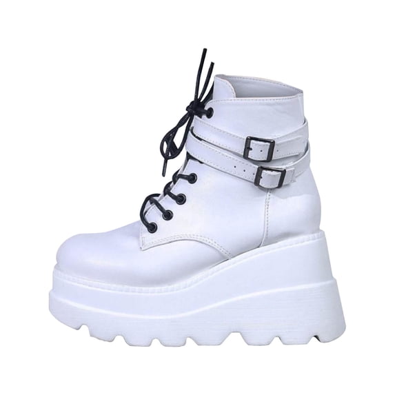 gakvbuo Ankle Boots For Women Women Retro Flat Bottom Zipper Shoes Casual Plus Size Slip On Shoes