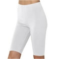 thumbnail image 1 of gakvbuo Athletic Running Yoga Short for Women's Solid Color High Waisted Biker Shorts Knee Length Outdoor Jogging Walkshort Plus Size Yoga Pants, 1 of 5