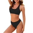 thumbnail image 1 of gakvbuo Bikini Sets For Women Two Piece Swimsuits Summer Beach Swim Bathing Suits Women Solid Backless Bikini Bandage Two-Pieces Swimwear Swimsuit Beachwear Set, 1 of 9
