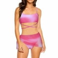 thumbnail image 1 of gakvbuo Bikini Sets For Women Two Piece Swimsuits Summer Beach Swim Bathing Suits Women's Two-piece Bikini Swimsuit Gradient Tight Three-piece Sports Swimsuit, 1 of 8