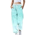 thumbnail image 1 of gakvbuo Cinch Bottom Baggy Sweatpants For Women High Waiste Workout Active Joggers Pants For Gym Sporty Athletic Fitting Cargo Sweatpants For Women Baggy Lounge Trousers Long Leg Pants With Pockets, 1 of 5