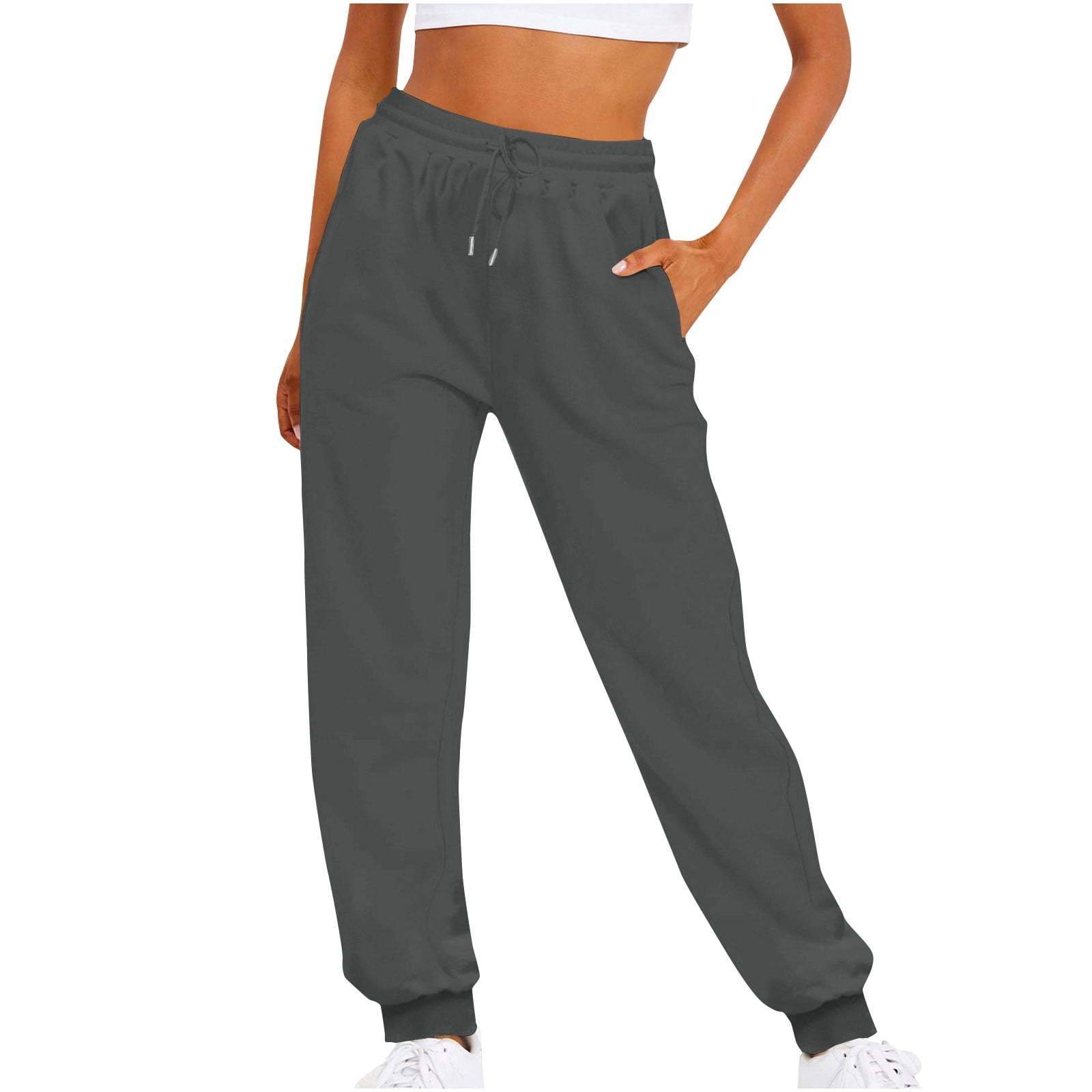 Game Day Football Sweatpants For Women – Cozy High Waist Fleece Joggers With Drawstring & Pockets