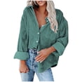 thumbnail image 1 of gakvbuo Clearance Items All 2022!Sweaters For Women Fall Fashion 2022Fashion Women Solid Color Long Sleeve Comfortable Breathable V-Neck Shirt Tops, 1 of 6