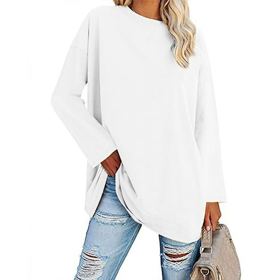 gakvbuo Color Block Sweatshirts For Women Crewneck Long Sleeve Loose Fitting Oversized Pullover Tunic Tops Casual Blouse Fall Outfits