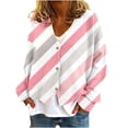 thumbnail image 1 of gakvbuo Cute Sweaters For Women Long Sleeve Fall Oversized Open Front Button Knit Cardigan Sweaters V-Neck Lightweight Cardigans Knit Outerwear Jacket Tops, 1 of 5
