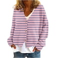 thumbnail image 1 of gakvbuo Cute Sweaters For Women Long Sleeve Fall Oversized Open Front Button Knit Cardigan Sweaters V-Neck Lightweight Cardigans Knit Outerwear Jacket Tops, 1 of 6