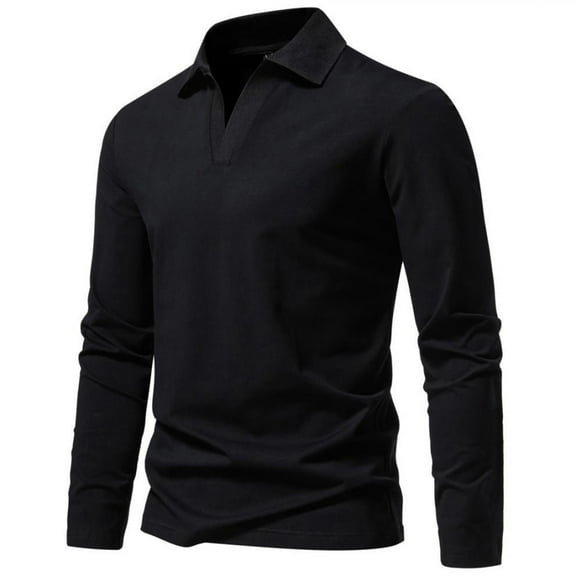 gakvbuo Henley Shirts For Men Long Sleeve Button Down Shirts Slim Fit Cotton Lightweight Basic Pullover T-Shirt Blouses