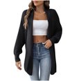 thumbnail image 1 of gakvbuo Long Cardigan Sweaters For Women Women'S Solid Color Fashionable Loose Sweater Cardigan Tops, 1 of 1