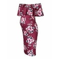 thumbnail image 1 of gakvbuo Maternity Dress For Women Plus Size Summer Baby Shower Pregnancy Dresses For Photoshoot Maternity Clothing Women's Maternity Sleeveless Print Dress Off Shoulder Casual Maxi Dress, 1 of 6