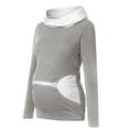 thumbnail image 1 of gakvbuo Maternity Shirts For Women Women's Pregnant Nursing Baby Maternity Joint Tops Blouse Outwear Clothes, 1 of 5