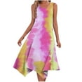 thumbnail image 1 of gakvbuo Maxi Dresses For Womens Casual Summer Tank Dress Sleeveless Sundress Hem Beach Dress With Pockets, 1 of 5