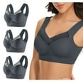 thumbnail image 1 of gakvbuo Plus Size Bras for Women Full Cup Full Coverage Bra Wireless Bras Seamless Push Up Sports Bras Shaping Wire Free Everyday Underwear Bra Womens Bras Comfy Lingerie Bralette on ,3PC, 1 of 6