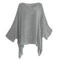 thumbnail image 1 of gakvbuo Plus Size Pullover Sweaters For Women Long Sleeve Sweatshirts Fall Tunic Tops Woman Round Neck Short Sleeve T-Shirt Summer Solid Loose Blouse Tops, 1 of 4