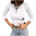 thumbnail image 1 of gakvbuo Plus Size Pullover Sweaters For Women Long Sleeve Sweatshirts Fall Tunic Tops Women's Autumn Loose Long Sleeve Blouse V-Neck Casual Pullover Tops Blouses, 1 of 8