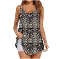 thumbnail image 1 of gakvbuo Plus Size Summer Tops For Women Tops Dressy Casual Women's Printed V-neck Comfortable Loose T-shirt Sleeveless Blouse Casual TopsWorkout Tops For Women, 1 of 4