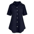 thumbnail image 1 of gakvbuo Plus Size Tunic Tops for Women Business Casual Shirts Button Lace V Neck Long Sleeve Shirt Blouses for Women, 1 of 4