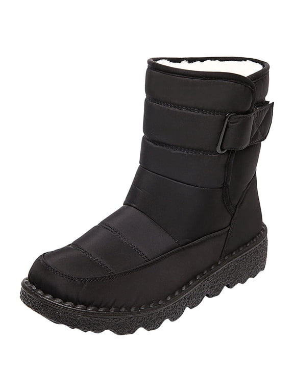 Snow Boots For Women Mid-Calf Boots 2022 Winter New Cotton Shoes Snow Waterproof High-top Non-slip Women's Boots