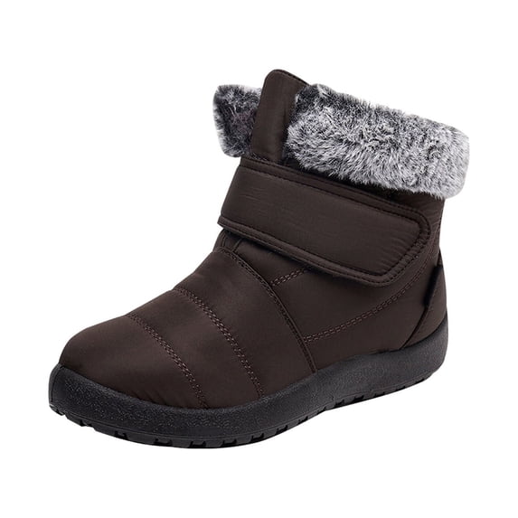 gakvbuo Snow Boots For Women Short Boots Winter Warmth Thick Cotton Shoes Soft Soled Cotton Boots Cloth Snow Women
