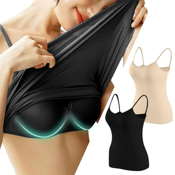 gakvbuo Sports Bra Tops For Womens High Elastic Body Shaping Nursing Underwear Camisole Brasieres Wirefree Padded Support Yoga Bras Gym Running Workout Tank Tops For Workout Sleeping Traveling(2Pcs)