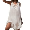 thumbnail image 1 of gakvbuo Summer Beach Cover Up Dress For Women Swimwear Bikini Crochet Bathing Suit Coverups Womens Bathing Suit Bikini Swimsuit Coverup Beach Crochet Loose Hollow Out Coverup Skirt, 1 of 8