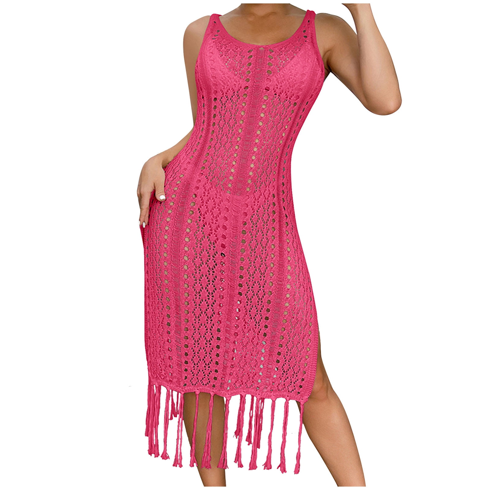 Gakvbuo Summer Beach Cover Up Dress For Women Swimwear Bikini Crochet