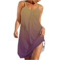 thumbnail image 1 of gakvbuo Summer Beach Cover Up Dresses For Women Casual Crew Neck T Shirt Dress Sleeveless Sundress Tank Mini Dress, 1 of 6