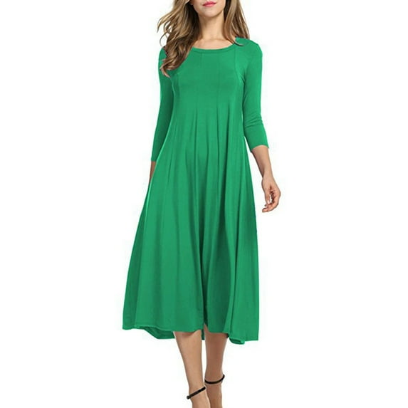 gakvbuo Summer Dress for Women 2025 Homecoming Dresses Women Fashion Casual Pleated-cent Sleeve Dress