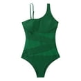thumbnail image 1 of gakvbuo Summer Bathing Suit for Women One Piece Plus Size Swimsuit for Women Swimsuit Halter Plunge V Neck Monokini Ruched Tummy Control Suits Tropical Swimwear Suits, 1 of 7