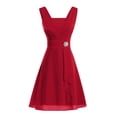 thumbnail image 1 of gakvbuo Summer Savings Clearance Summer Dresses For Women 2023 plus size dress for women sundresses Women Formal Wedding Bridesmaid High-Waist Party Gown Cocktail Dress, 1 of 1