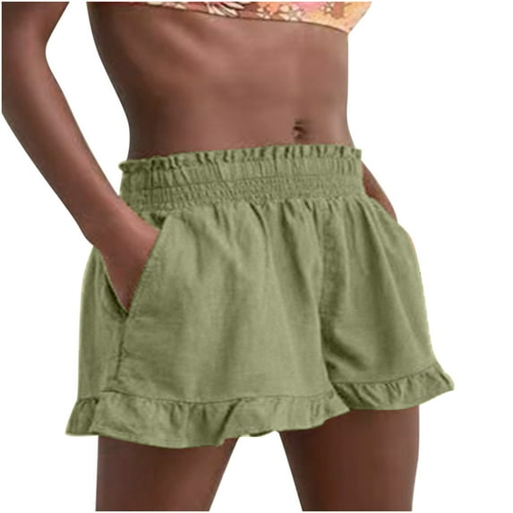 gakvbuo Summer Running Shorts For Women Sweat Shorts Casual Summer Athletic Shorts Elastic Shorts Wide Leg Loose Pants