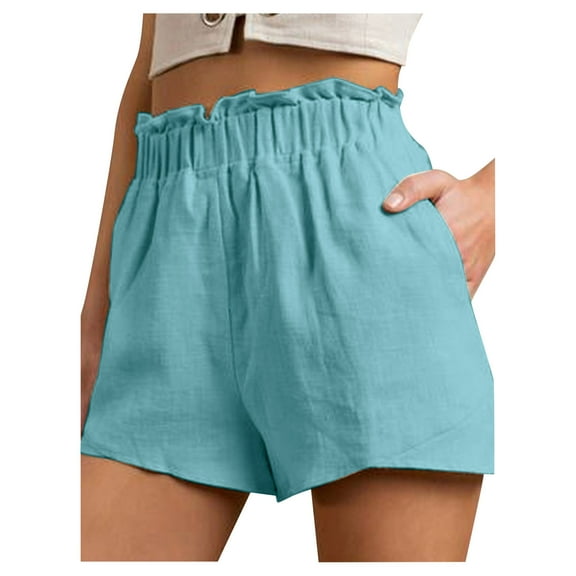 gakvbuo Summer Running Shorts With Pocket For Women Sweat Shorts Drawstring Waist Skirt Gym Yoga Athletic Workout Biker Shorts