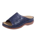 thumbnail image 1 of gakvbuo Summer Slippers For Women Indoor And Outdoor Wide Walking Outdoor SlippersSummer Ladies Embroidered Sandals Casual Footwear Casual Roman Slippers, 1 of 9