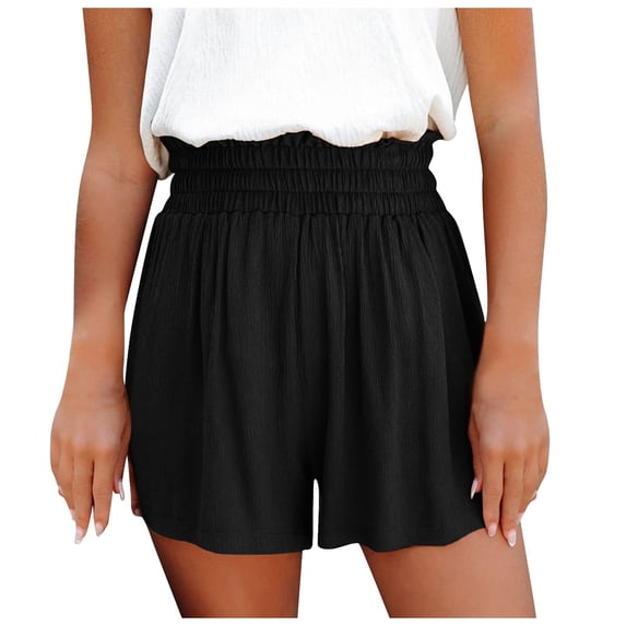 gakvbuo Summer Sweat Shorts for Women Drawstring Elastic Waist Bike Shorts Athletic Workout Shorts Running Shorts with Pockets Tummy Control Quick Dry Gym Shorts Beach Shorts