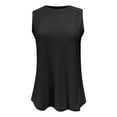 thumbnail image 1 of gakvbuo Summer Tank Tops For Women 2024 Women's Fashion Solid Round Neck Short Sleeves Casual T-Shirt Top, 1 of 4