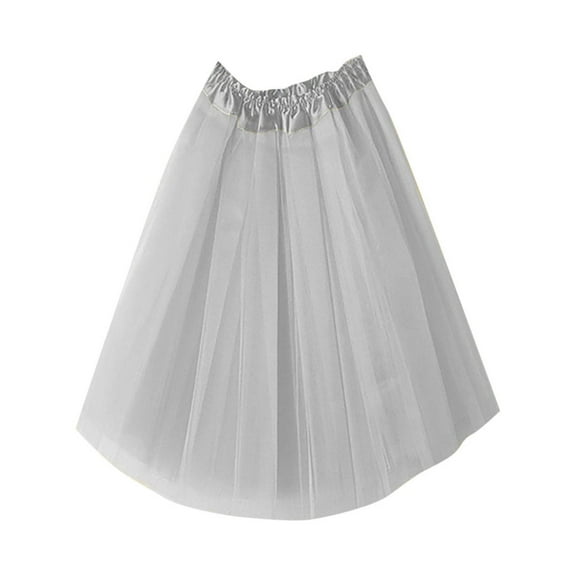 gakvbuo Summer Womens High Quality Pleated Gauze Short Skirt Adult Tutu Dancing Skirt