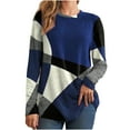 thumbnail image 1 of gakvbuo Sweaters For Women Fall Fashion 2022 Pullover Sweatshirts Womens Casual Round Neck Long Sleeve Printed Loose Shirt Blouse Tops, 1 of 9