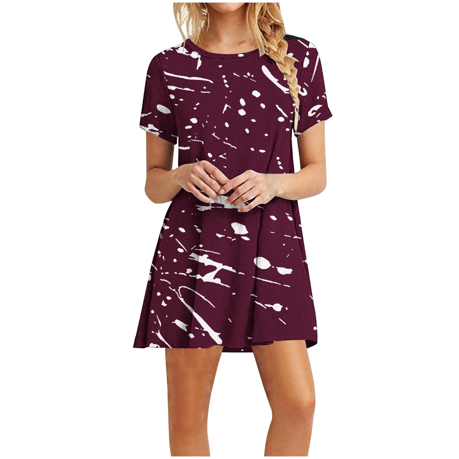 gakvbuo TShirt Dresses For Women Summer Dresses For Women 2024