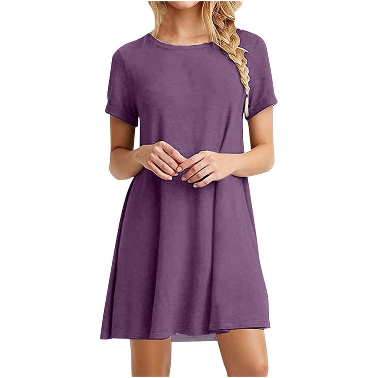 simple casual summer dresses gakvbuo T-Shirt For Women Vacation Beach Dress Mini Dress Crewneck Short Sleeve Wedding Guest Dresses Club Dresses SunDresses collection:socks-lifestyle-trouser Color:IVORY-MUL Mother Goose Club (2009) Lace Versatile Summer Dresses