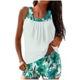 thumbnail image 1 of gakvbuo Tankini Swimsuits For Women With Boyshorts Swimwear Two Piece Bathing Suits Women's Conservative High-waisted able Printed Two-piece Swimsuit, 1 of 6